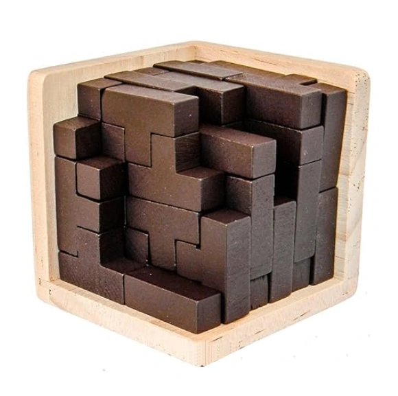 3D Wooden Brain Teaser Puzzle